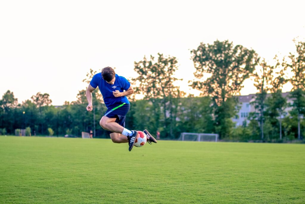 guy bounced with the ball